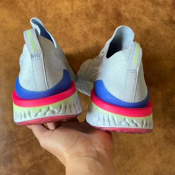 Hydrogen Blue Epic React Flyknit White Hyper Pink Nike Epic React